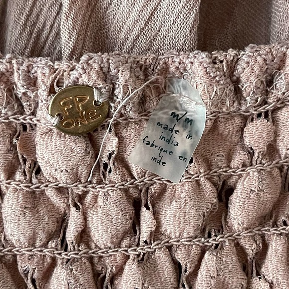 Free People FP One Pink Rose Adella Slip Dress NWT Size Medium - Picture 6 of 7